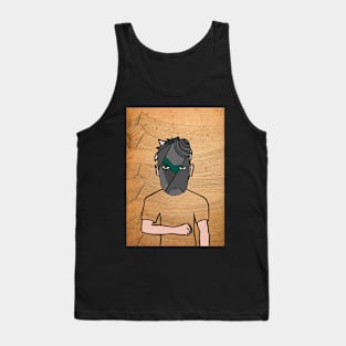 Deafening Silence - Digital Collectible with MaleMask, CrayonEye Color, and GreenSkin on TeePublic Tank Top